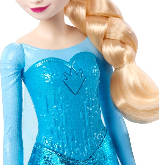 Disney Frozen Zingende Elsa modepop met lichtjes en muziek, zingt 'Let It Go' in 4 talen van Disney Frozen — afbeelding 5