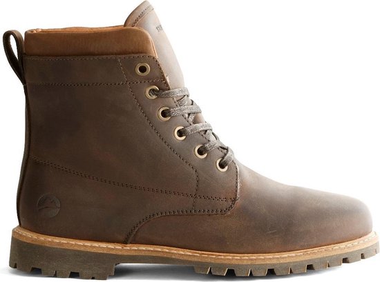 Leren veterschoenen cognac - Dames | MANFIELD