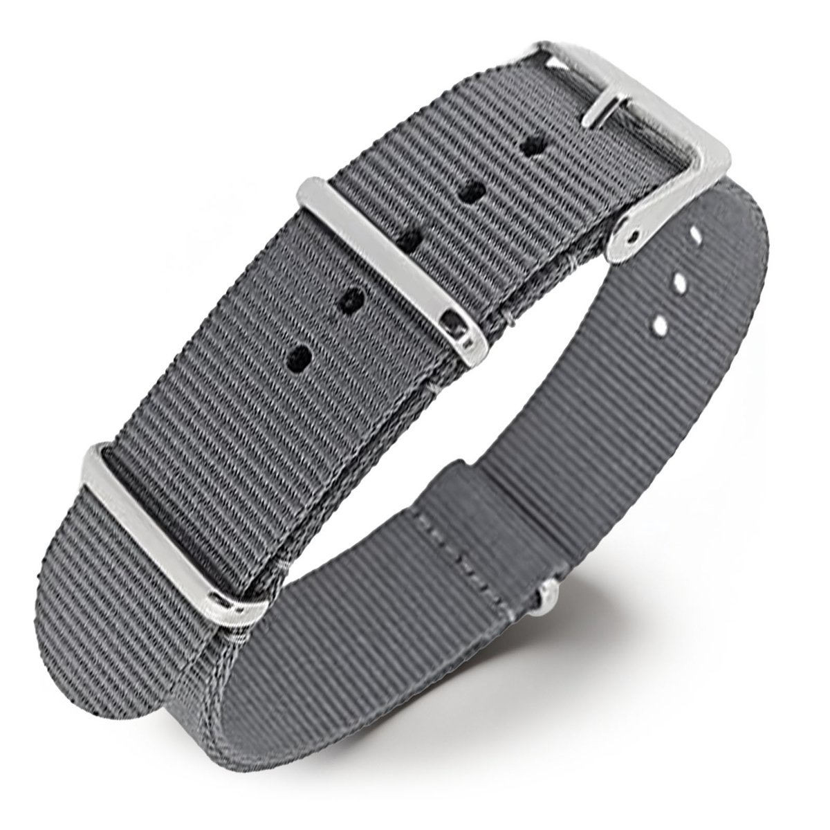 NATO Horlogeband G10 Military Nylon Strap - Grijs 16mm