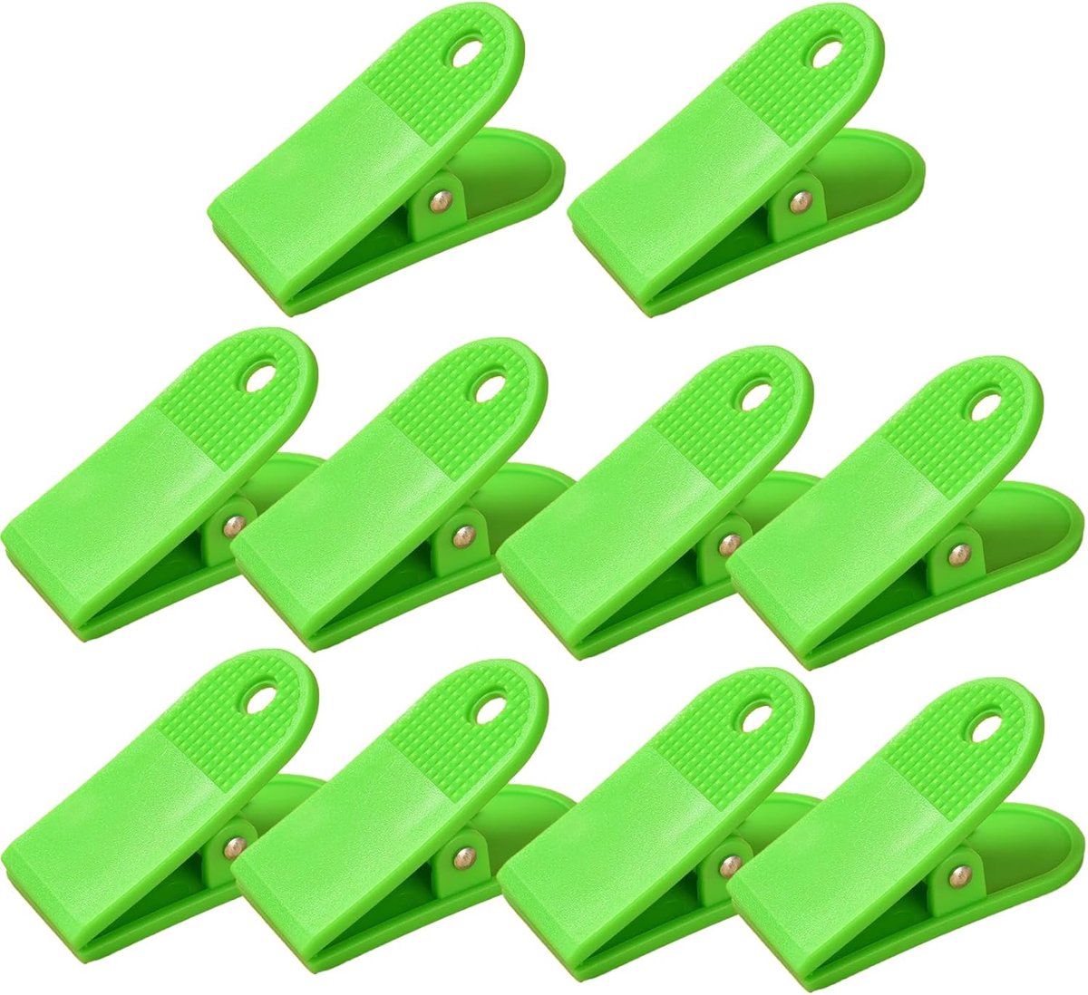 Bulldog Clips - Plastic Klemmen - Bonnetjes Archiveren - Antislip Ontwerp - 58 mm - Groen