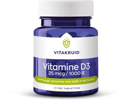 VitaKruid Vitamine D3 25 mcg 120 tabletten