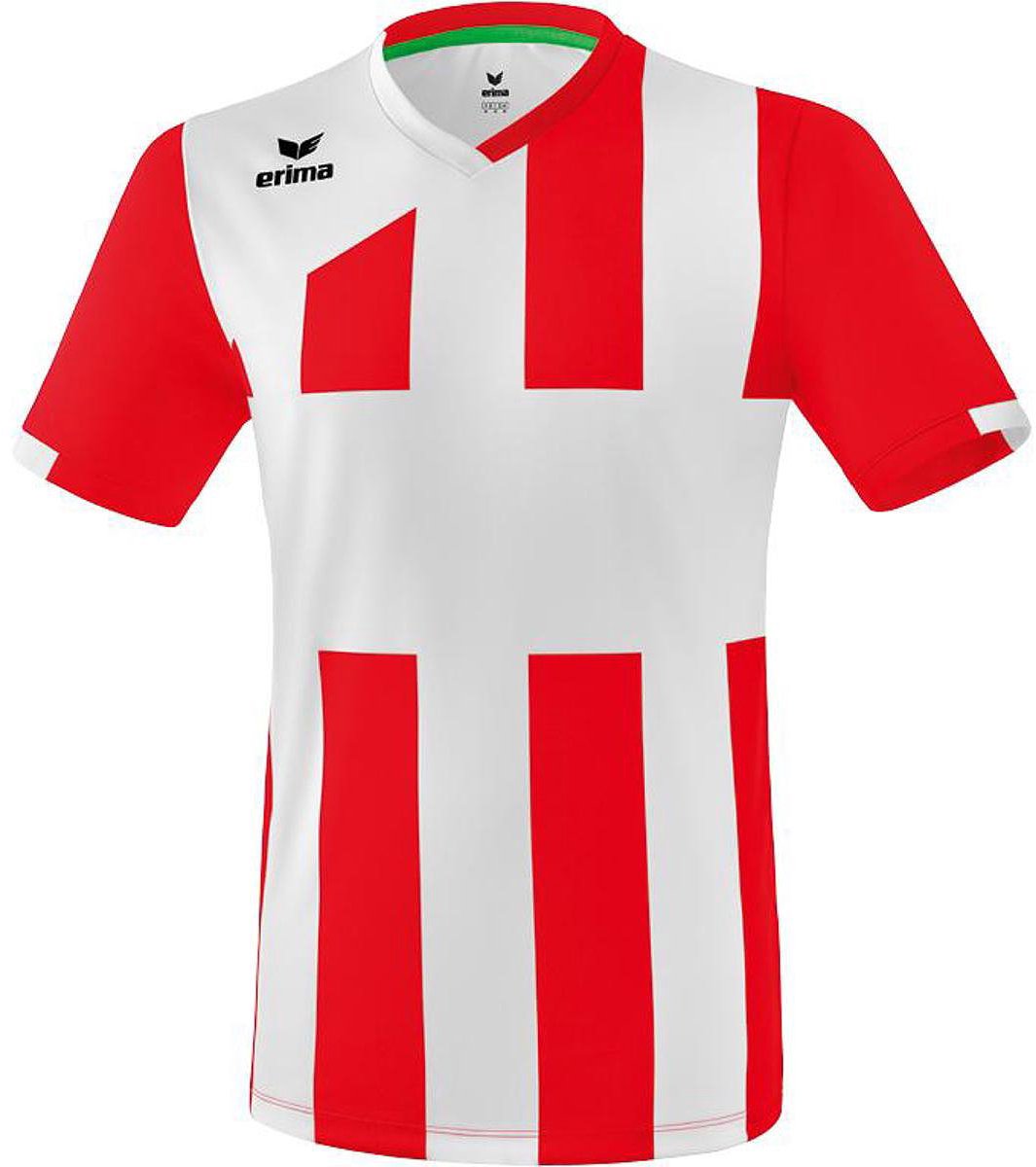 Erima Siena 3.0 Shirt Korte Mouw Heren - Rood / Wit | Maat: L