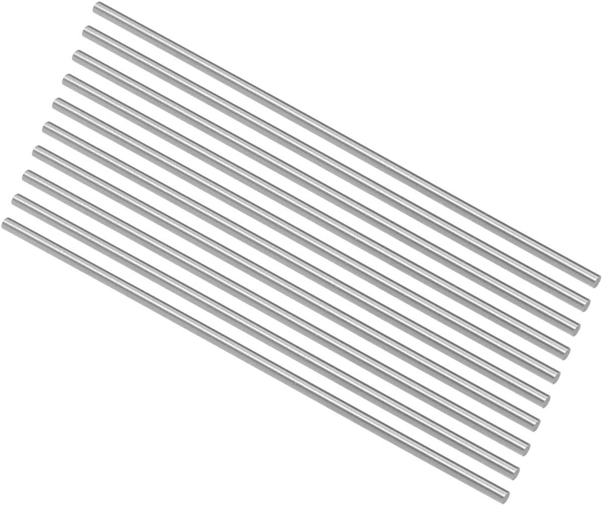 Stalen Stangen - Metaal Rond - Modelbouw - Hoge Hardheid Staal - 100 mm - Zilver
