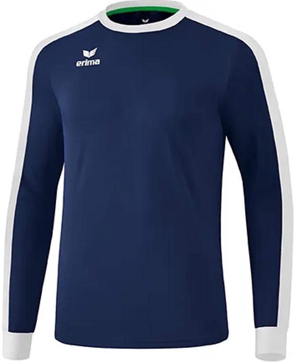 Erima Retro Star Voetbalshirt Lange Mouw Heren - New Navy / Wit | Maat: S