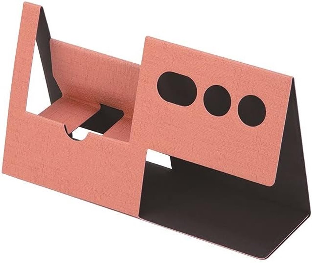 Bureau Organizer - Opbergbakje Bureau - Thuiswerk Plek - Opvouwbaar Compact - Maat M - Zalmroze
