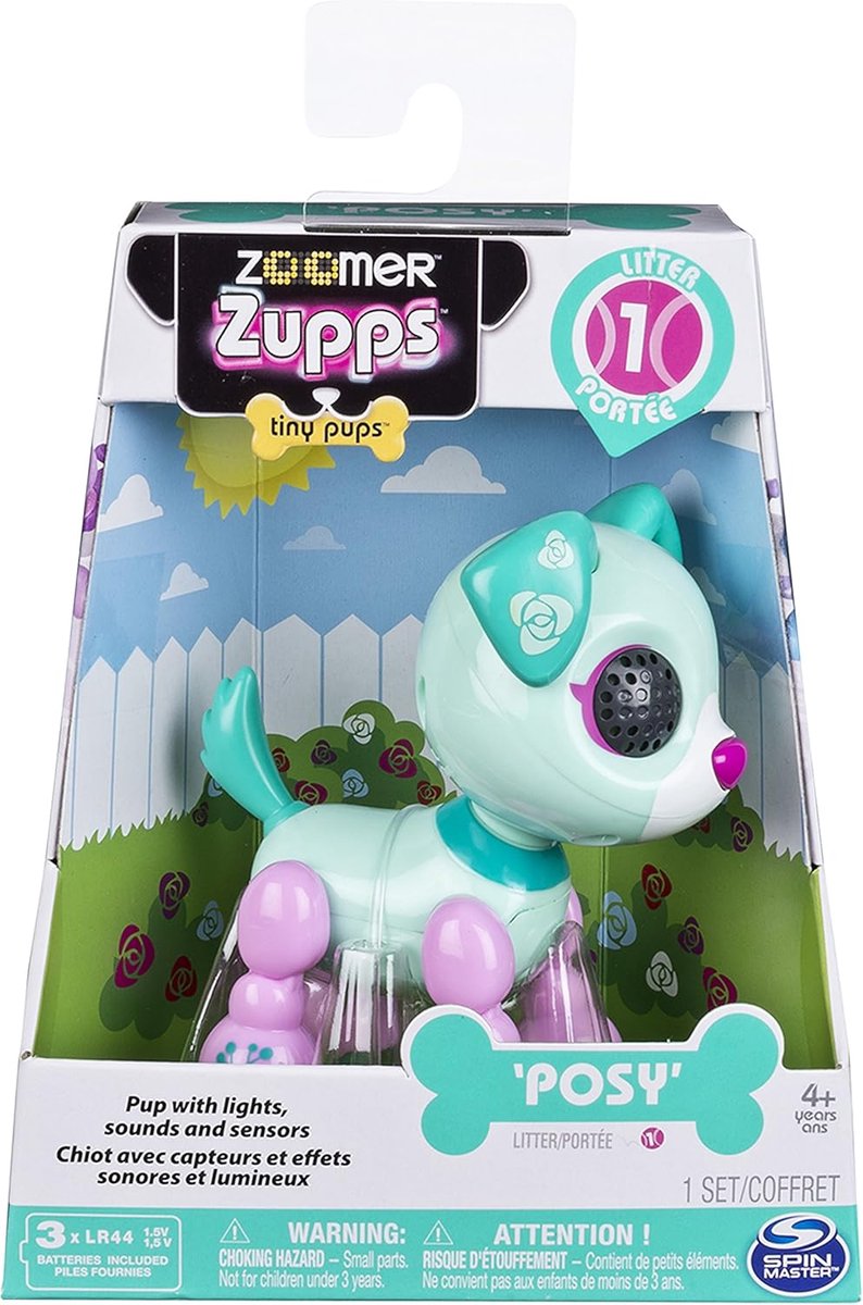 Interactieve Puppy - Elektronisch Hondje - Speelplezier Kinderen - Reageert aanraking - 16x13x8 cm