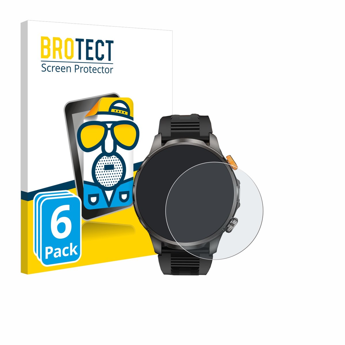 BROTECT - Screenprotector voor Dekelife AK90 1.91" - Folie Beschermfolie matte 6 Stuks