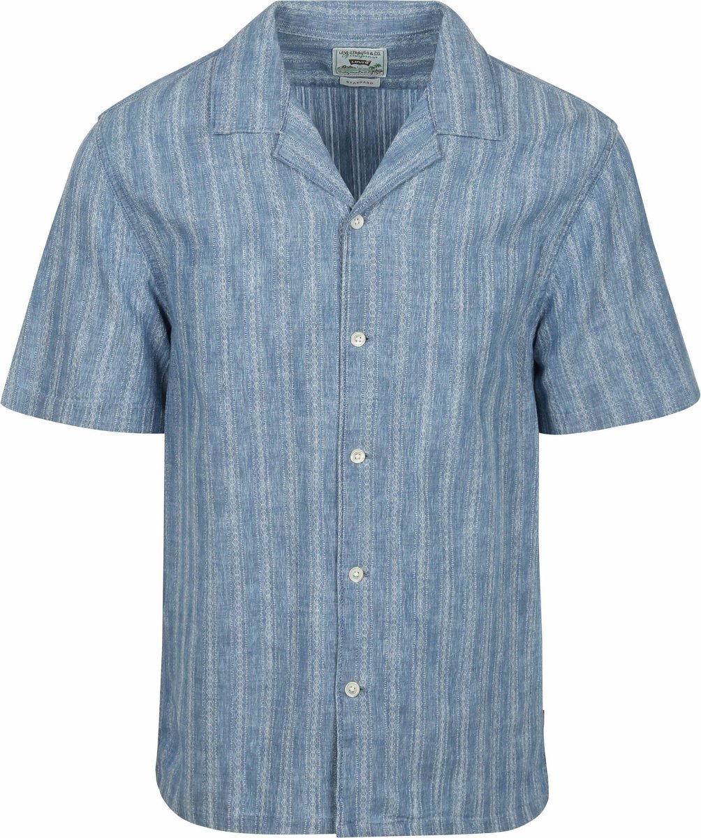Levi’s Short Sleeve Overhemd Sunset Camp – Heren Overhemden Casual Blauw
