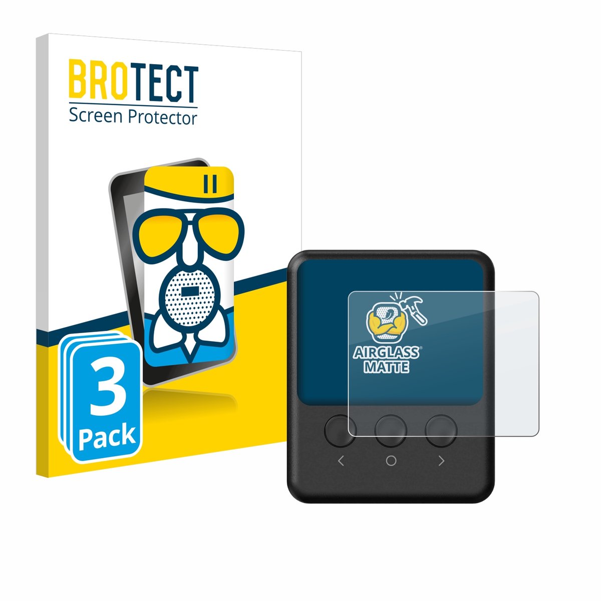 BROTECT - Screenprotector voor ISDT 608PD - Folie Beschermfolie Beschermglas matte 3 Stuks