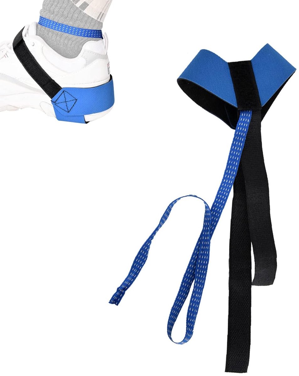 HTML Content Needed - ESD Onderdrukker Antistatische Hielriem Verstelbaar Hielvoet - Blauw/Zwart .