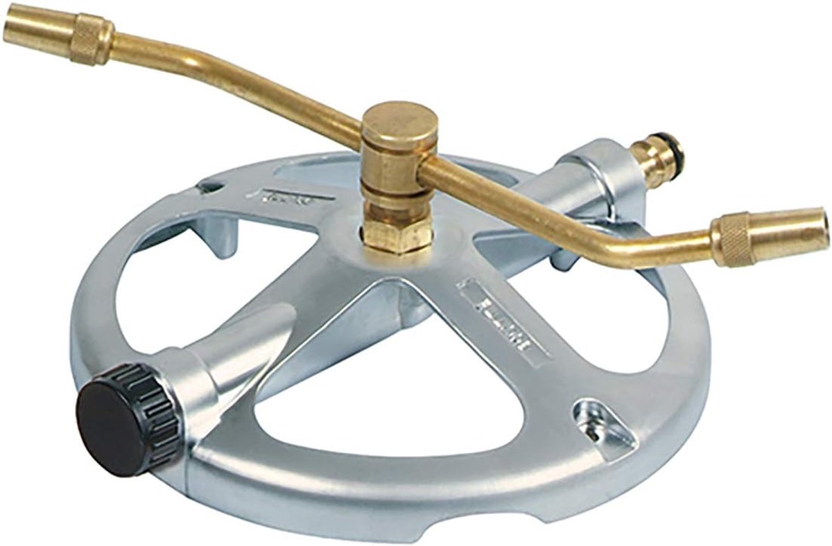 Draaibare Sprinkler - Gazon Besproeier - Tuin Water Geven - Metalen Onderstel - 28x14x11 cm - Grijs
