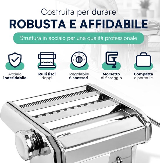 Pasta Machine - Pasta Maker - Pasta Tool - kookgerei hulpmiddel van Merkloos — afbeelding 5