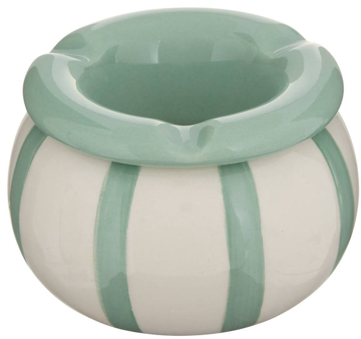 Atmosphera Della Pasta Keramische Asbak - Ø9xH6cm - Groen