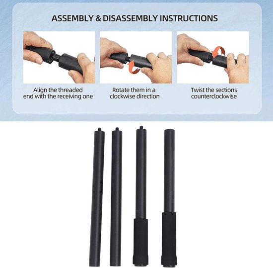 Yoga Stretchbalk - Flexibiliteit Trainer - Thuis Yoga - Verstelbaar Ontwerp - 60 Inch Lengte — afbeelding 2
