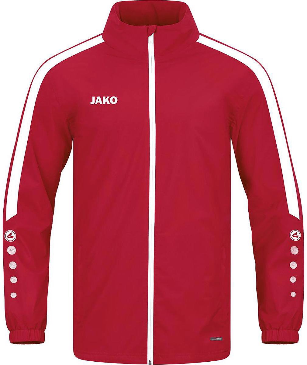 Jako Power Regenjas Kinderen - Rood | Maat: 128
