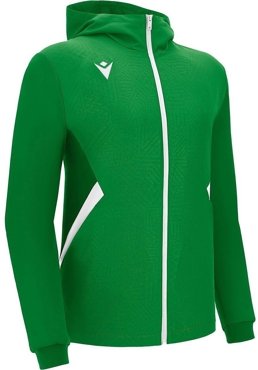 Macron Victory Tiamat Jas Met Kap Heren - Groen / Wit | Maat: XL