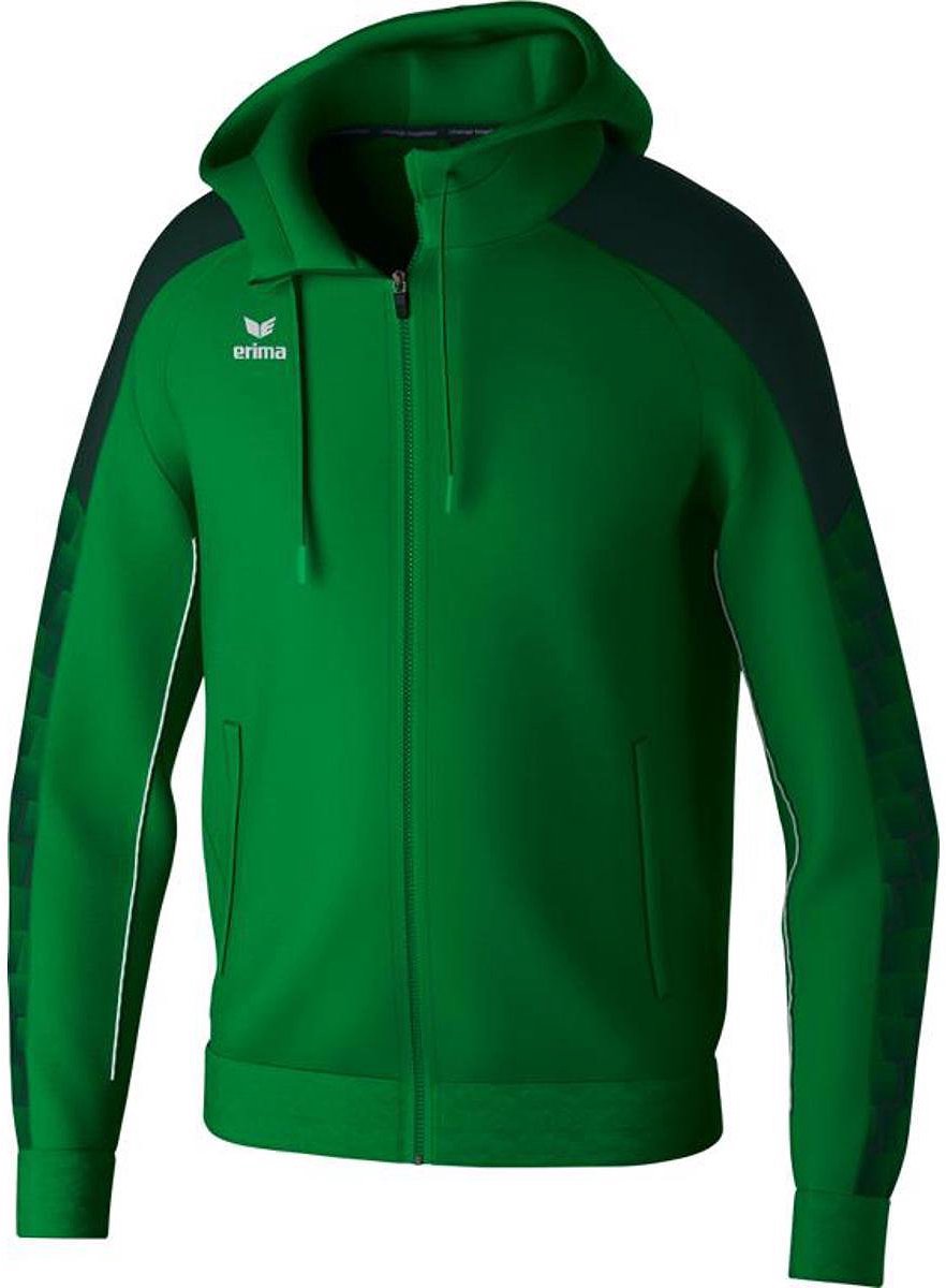 Erima Evo Star Trainingsjack Met Capuchon Kinderen - Groen | Maat: 164
