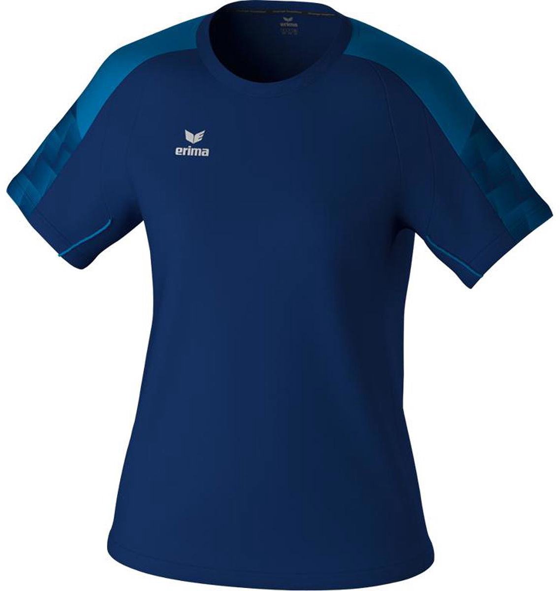 Erima Evo Star T-Shirt Dames - Marine / Mykonos | Maat: 34