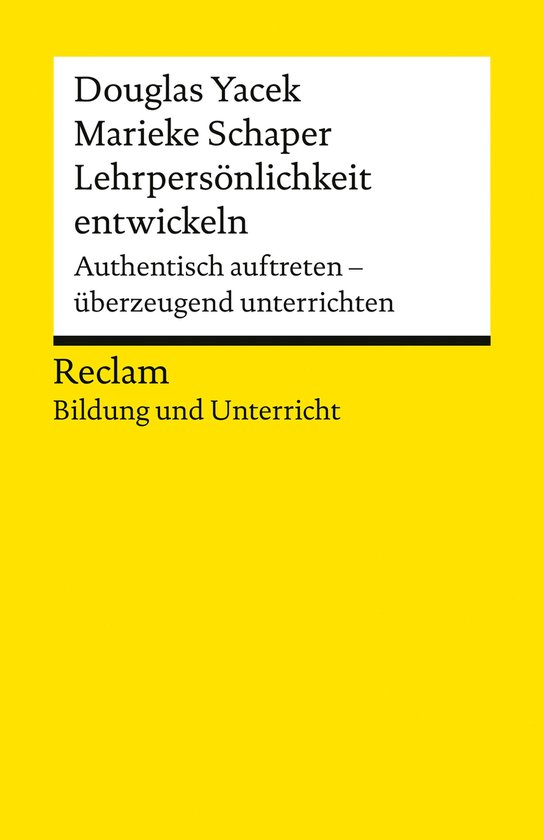 Reclams Universal-Bibliothek - Lehrpersönlichkeit entwickel ... - cover