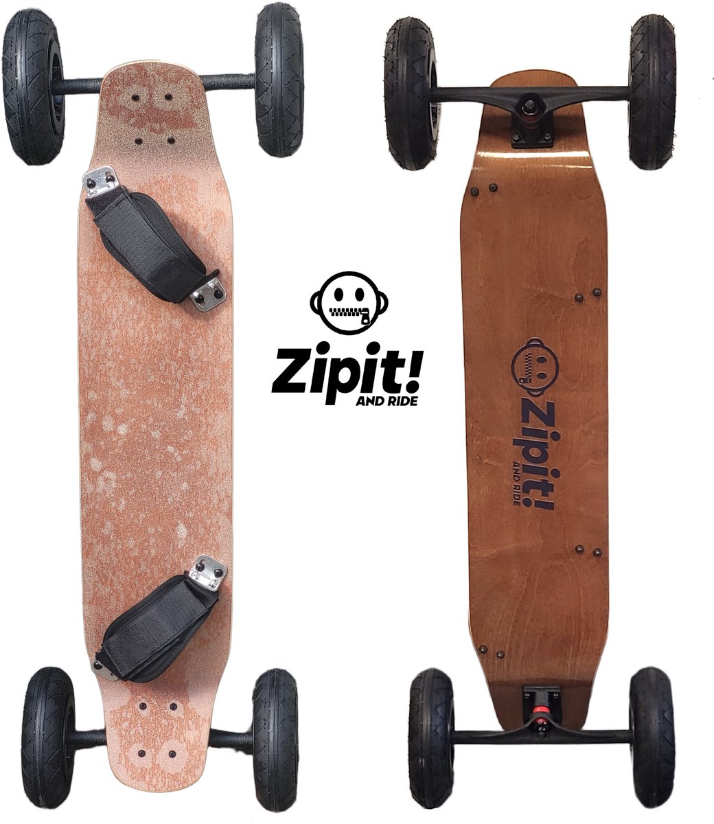 Zipit Hyena Mountainboard 94cm lang, 20cm breed,met luchtbanden