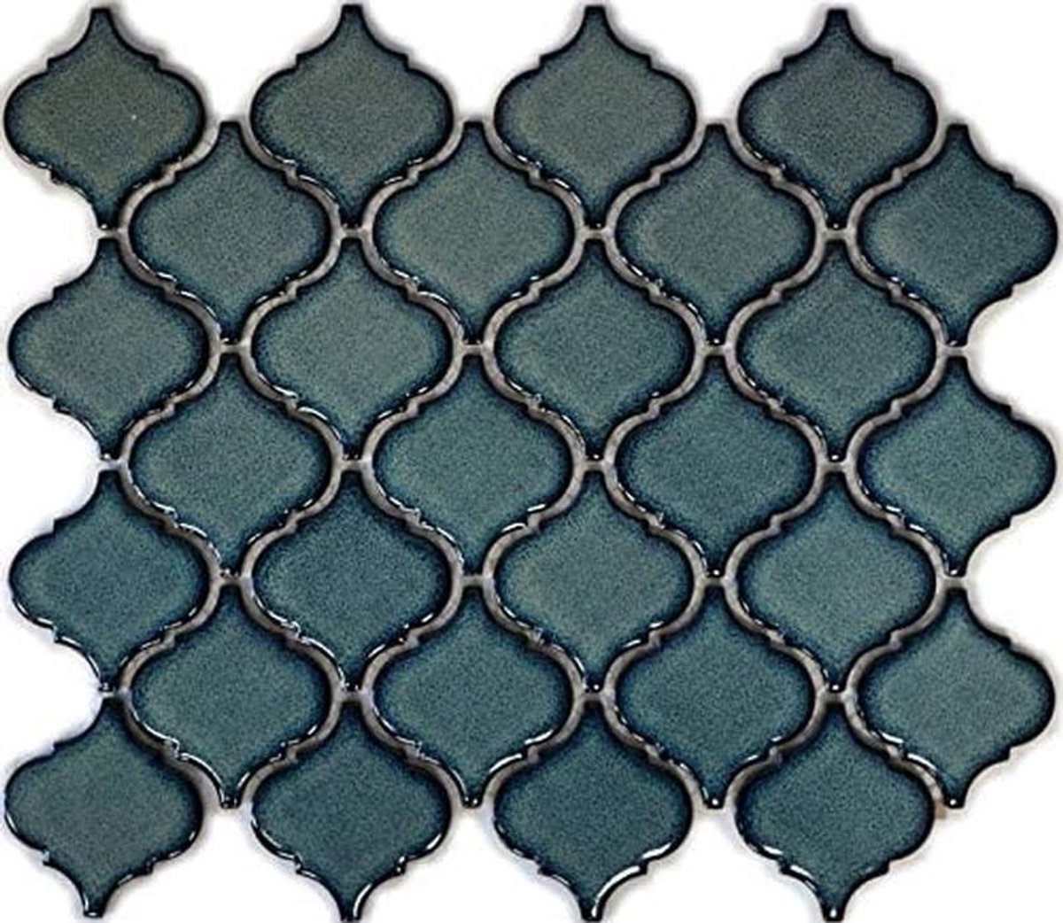 Mozaïektegel Keramiek - Bloem Tin Tegel - Muur Vloer - Vorstbestendig Waterdicht - 293x245 mm - Blauw