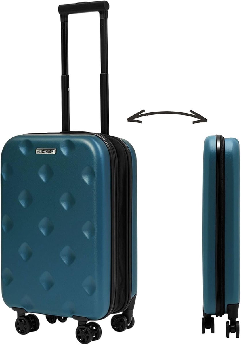 Opvouwbare Cabinekoffer - Reiskoffer Handbagage - Ruimtebesparend Reizen - 50% Compact - 50.8 cm 20 Inch - Legergroen