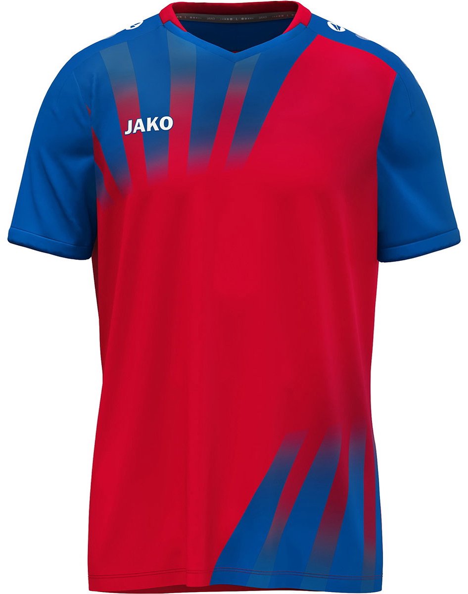 Jako Vintage Shirt Korte Mouw Heren - Rood / Royal | Maat: XXL