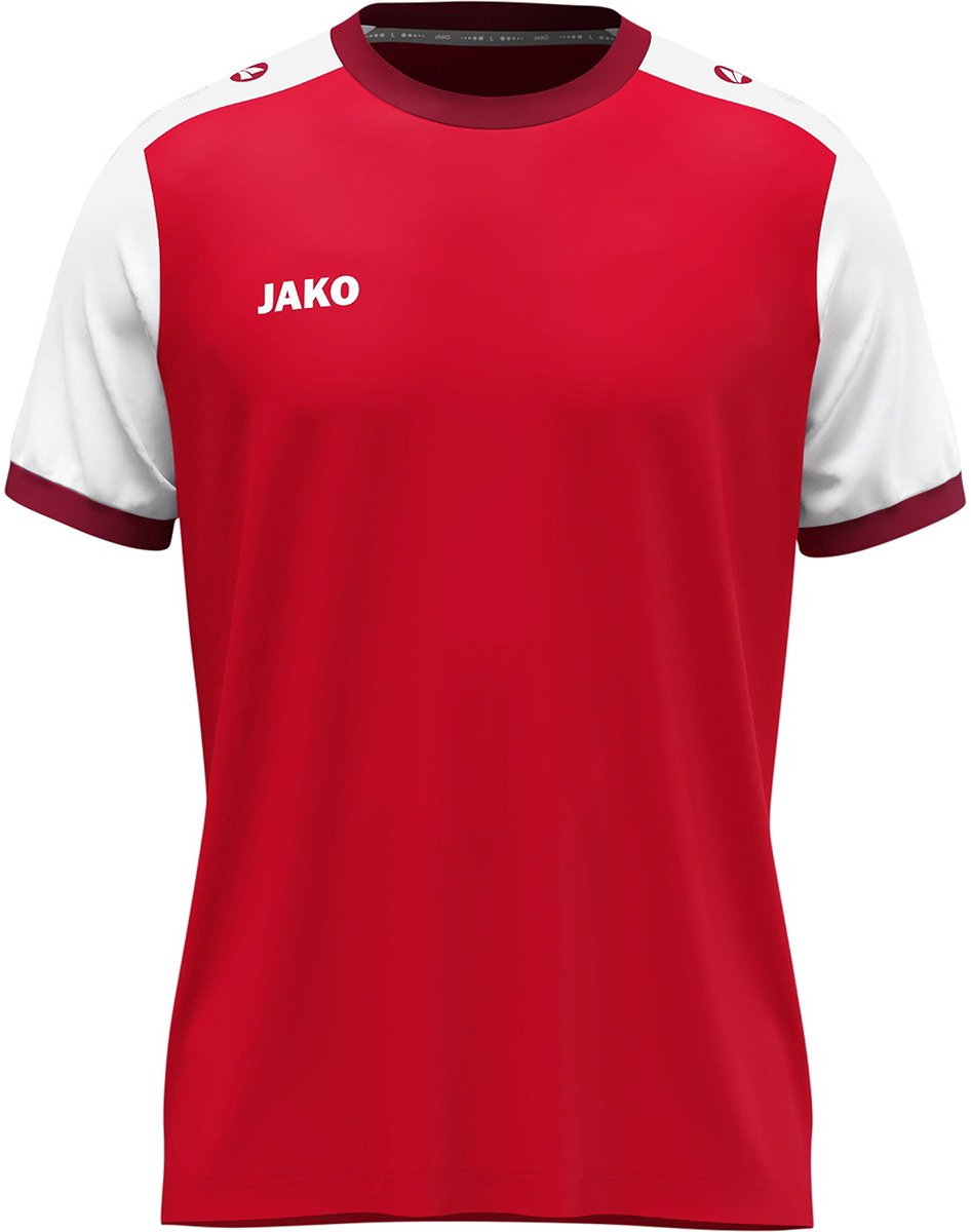 Jako Dynamic Shirt Korte Mouw Heren - Rood / Wit / Donkerrood | Maat: L