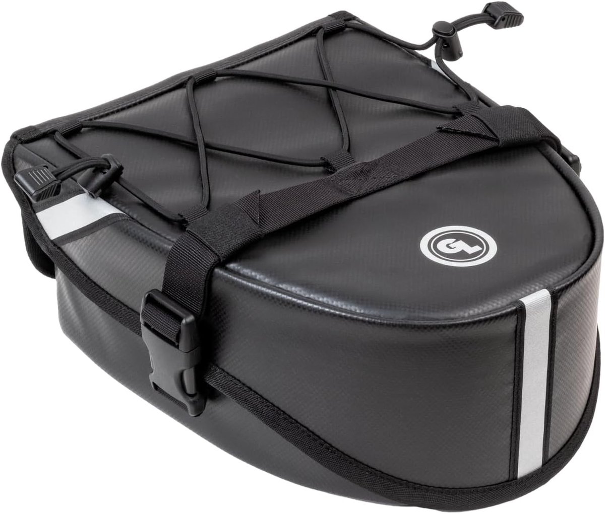 Bagagedrager Pak - Motorfiets Tas - Motorfiets Organisatie - Ritsloos Clamshell Ontwerp - 4 Liter Capaciteit - Zwart