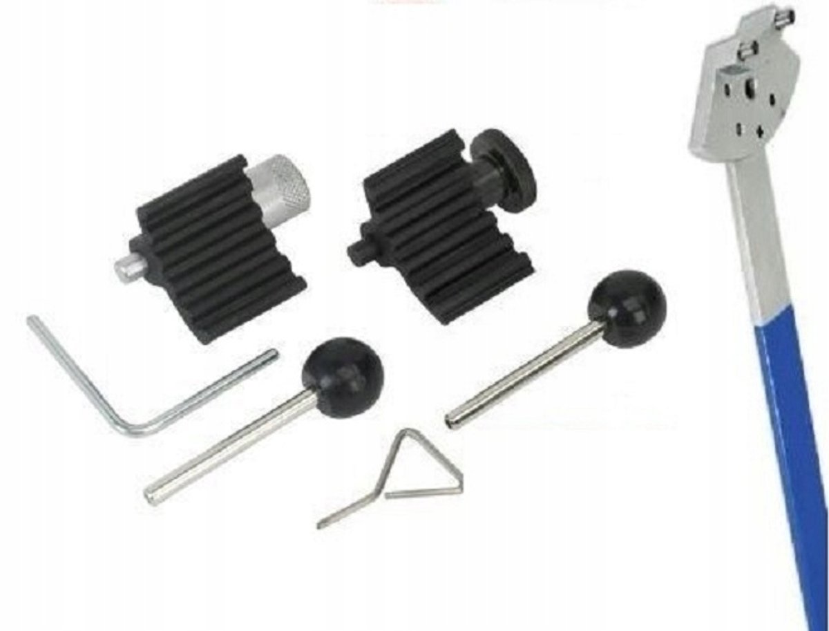 GEKO VAG Vergrendeling + Spanrol Sleutel - Distributie Gereedschap - 1.2-2.0 TDI - VW, Audi, Seat, Skoda - Professioneel