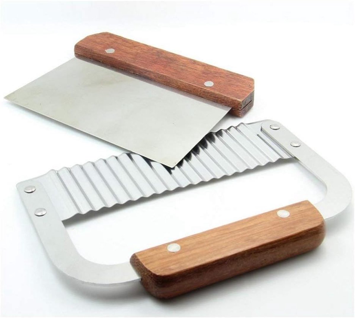 Snijders Set - Zeep Aardappel Taart - Keuken Werk - Dubbele Vorm - 20x12x2 cm - Metaal