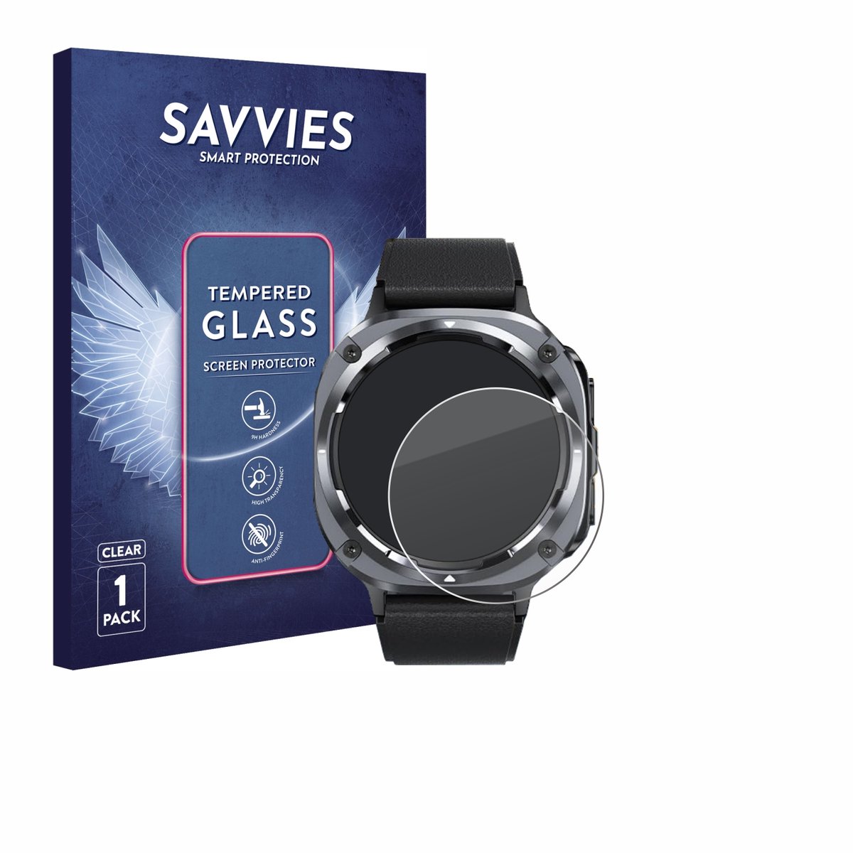 Savvies - Glas Screenprotector voor TIMU S90+ 1.48" - Gehard Beschermglas 9H