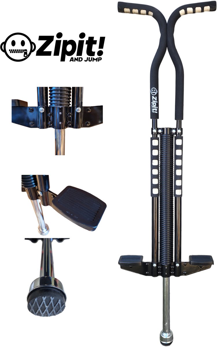 Zipit Classic Foam Pogostick Black 29-70kg
