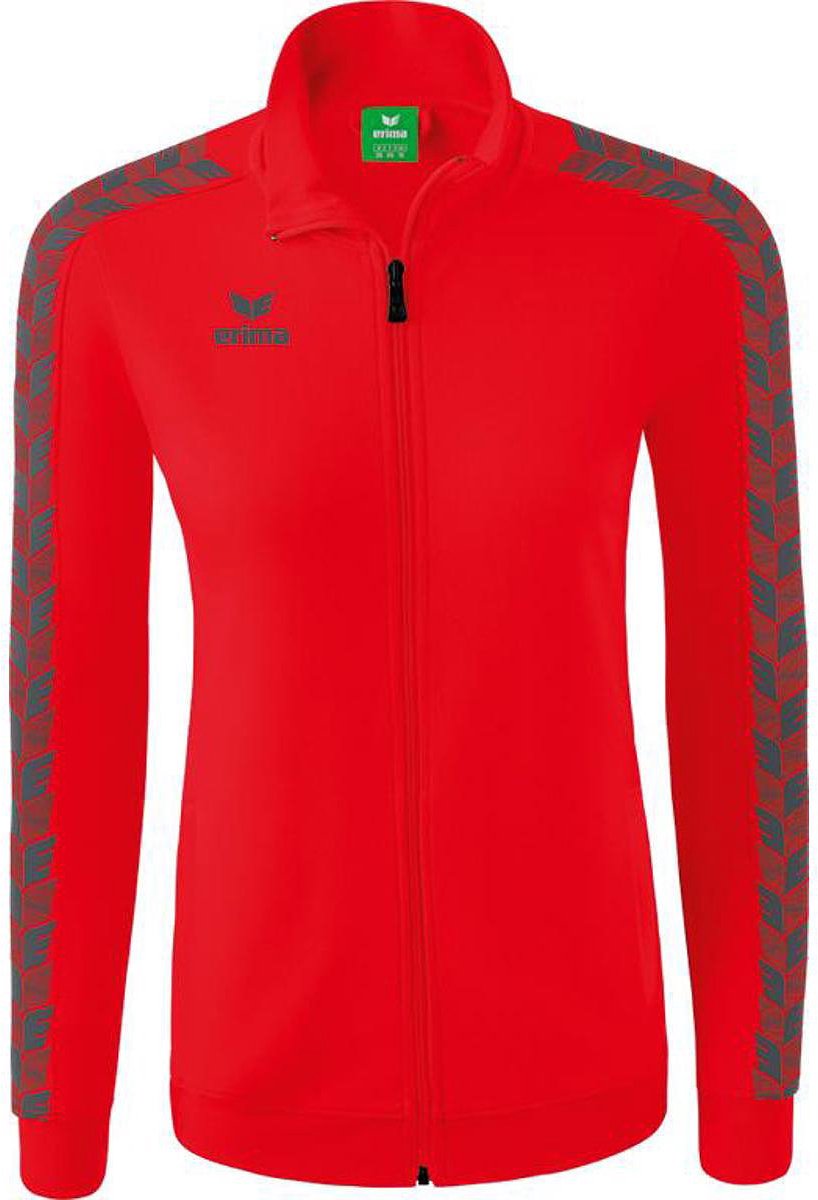 Erima Essential Team Tracktop Jack Dames - Rood / Slate Grey | Maat: 42