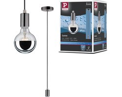 Hanglamp Larus IP44 E27 max. 60W Black chroom dimbaar