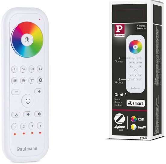 Foto: Afstandsbediening smart home zigbee 3 0 gent 2 wit