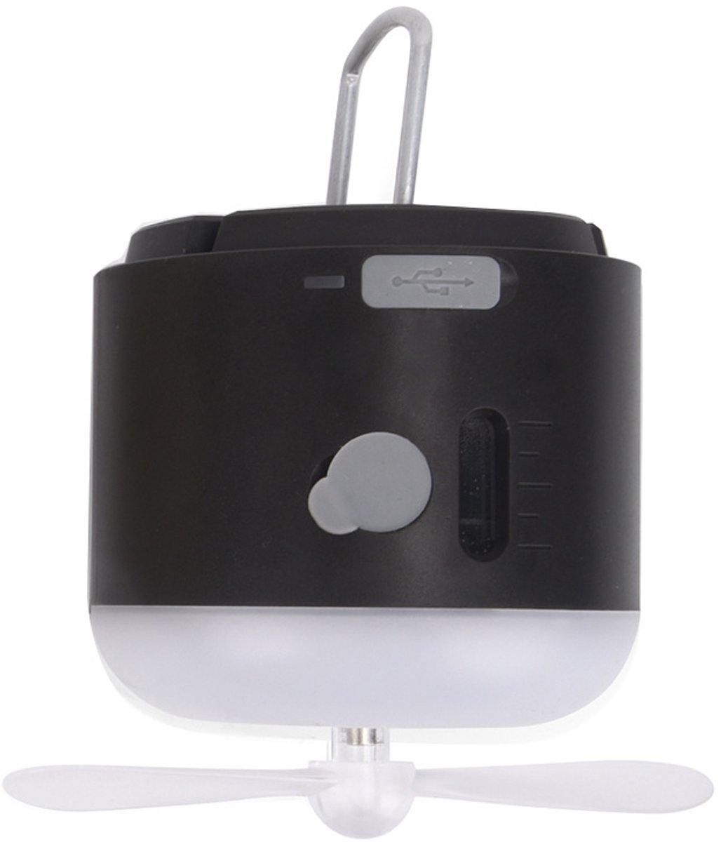 Draagbare kampeerlamp + nevelventilator – 1200 mAh oplaadbaar-Belle's product
