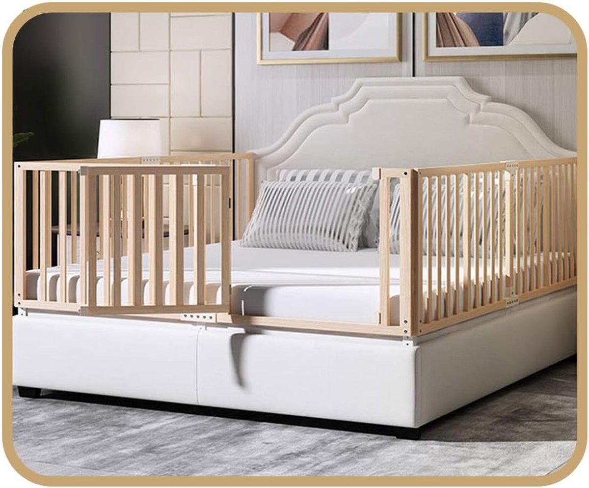 Houten Bedhek - Valbeveiliging Baby - Veilig Slapen - Extra Lange Lengte - 180 cm
