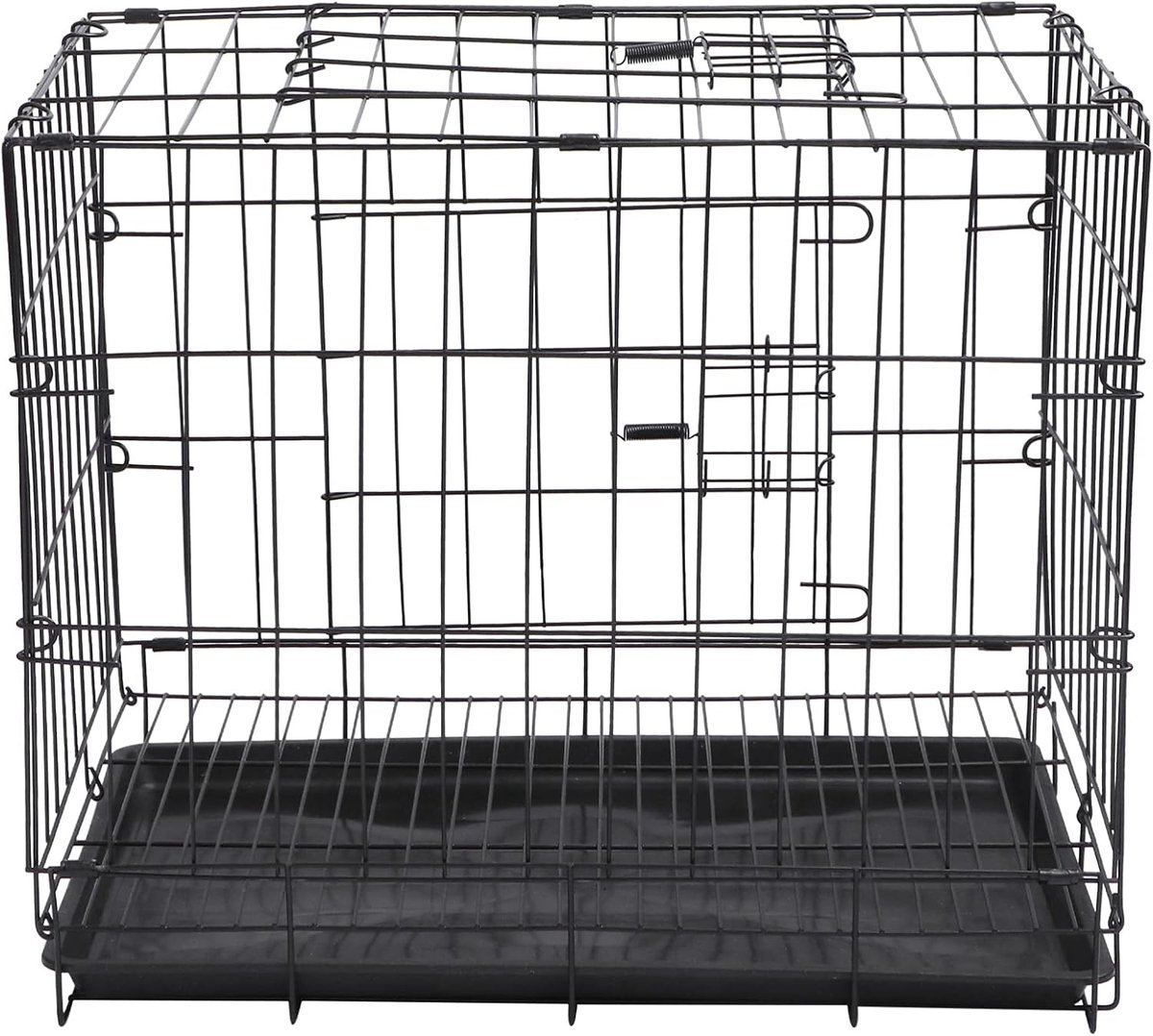 Hondenkooi - Dierenverblijf - Veilig Vervoer - Lekvrije Lade - 50x37x40 cm - Zwart