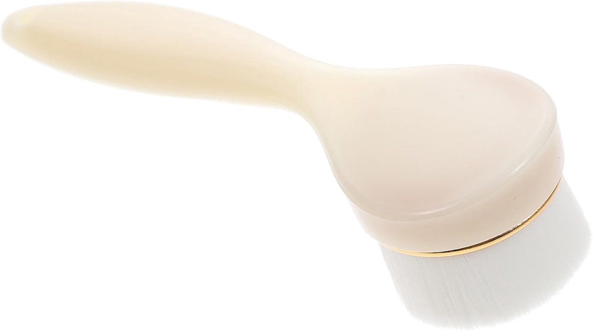 Gezichtsreinigingsborstel - Gezichtsscrubber Huidverzorging - Zachte Exfoliatie - Verhoogt Opname Huidproducten - 15 x 4.7 x 3.5 cm - Beige