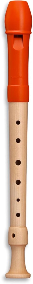 Sopraan blokfluit - Fipple fluit - Muziekles - Duitse boring - 255 x 105 cm - Oranje