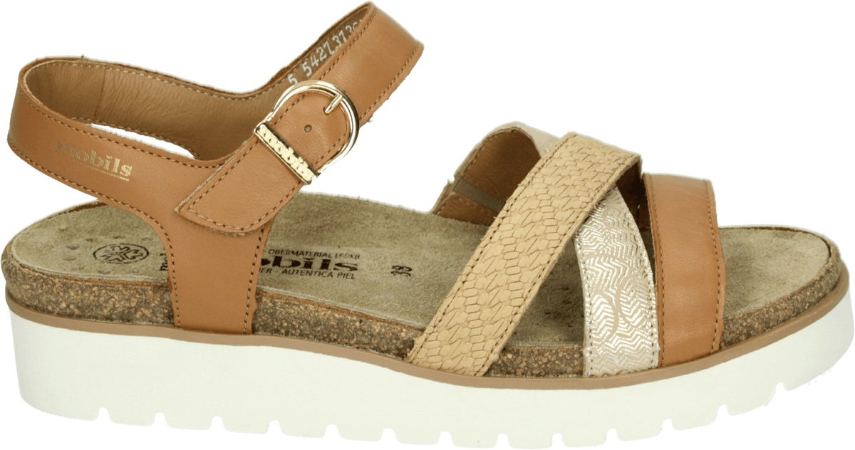 mephisto mobils THINA SILK Platte sandalenDames Sandalen Bruin