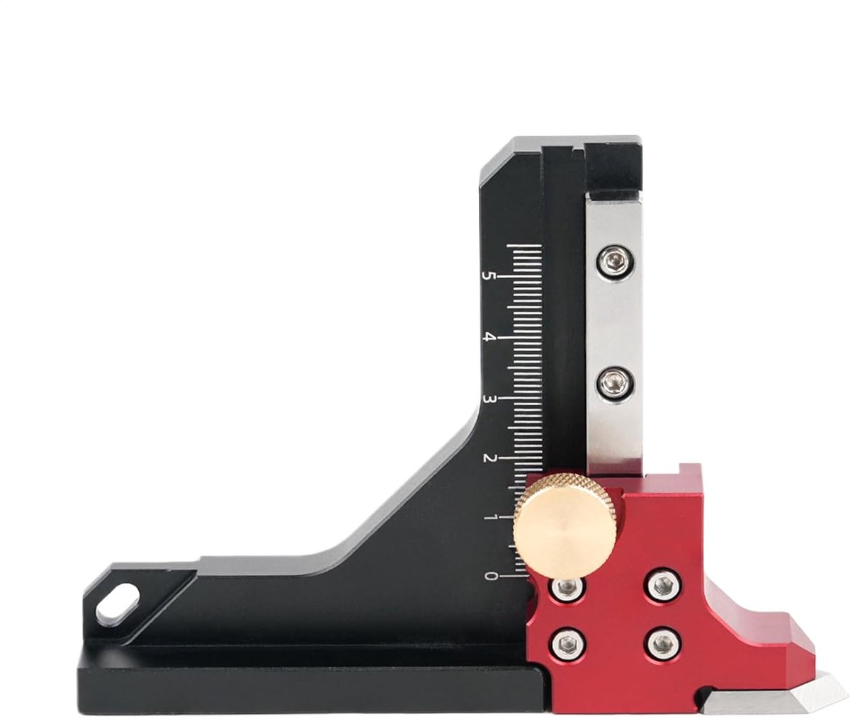 Zaagtafel Hoogte Meter - Precisie Meetinstrument - Houtbewerking Precisie - Aluminium Legering - 12.2 x 9 cm