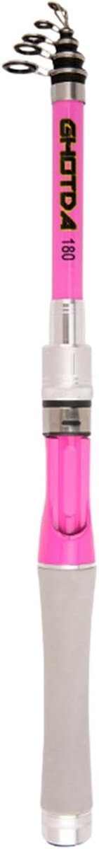 Telescopische hengel - Kunstaashengel reishengel - Verre worpen vissen - Compact en stevig - 1.8 tot 2.4 meter