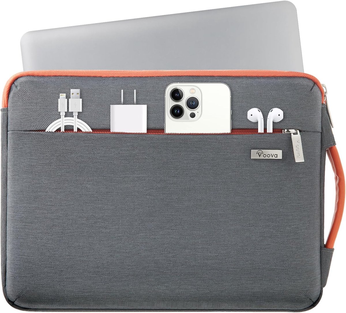Originap Laptophoes voor 15, 15,6, 16 inch, 360 graden bescherming, laptophoes voor MacBook Pro 16 (M5 2025), Acer ConceptD 16 Inspiron, Ideapad 15.6, zwart