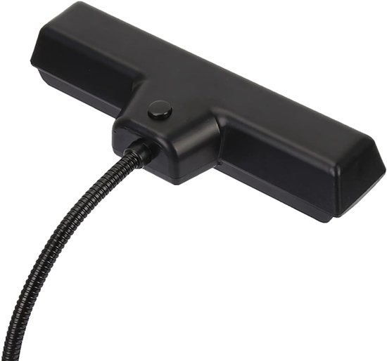 Draagbare LED Lamp - Leeslamp Klem - Muziek Noten Verlichting - Flexibele Zwanenhals - 17 x 11 x 8 cm — afbeelding 3
