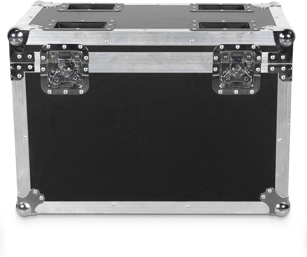 Flightcase met wielen - Verhuisbare koffer - Podium verlichting - 2 in 1 ontwerp - Zwart