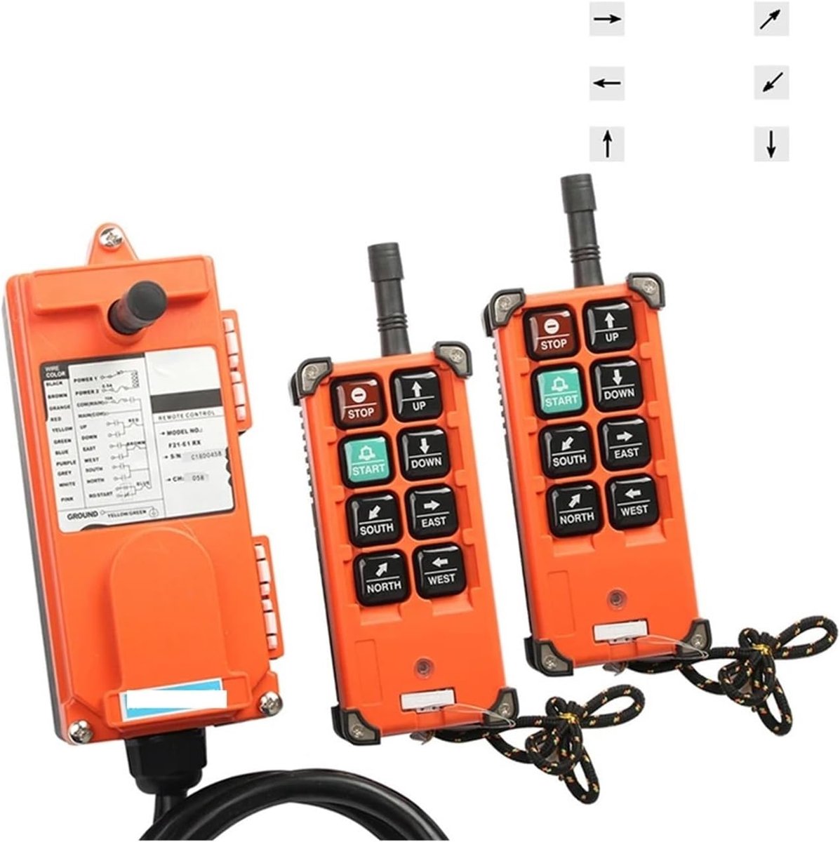 Kraancontroller - Afstandsbediening - Industrieel hijsen - 100 meter bereik - UHF - Transmitter