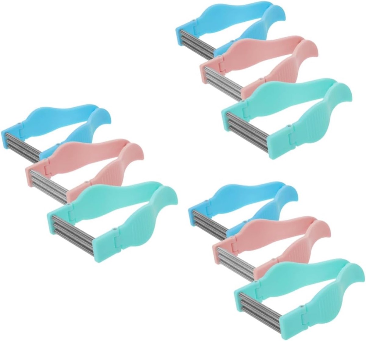 Gezichts Haarverwijderaar - Ontharingsset Vrouwen - Ongewenst Haar Weg - Handmatig & Draagbaar - 9 Stuks Set - Assorti Kleuren