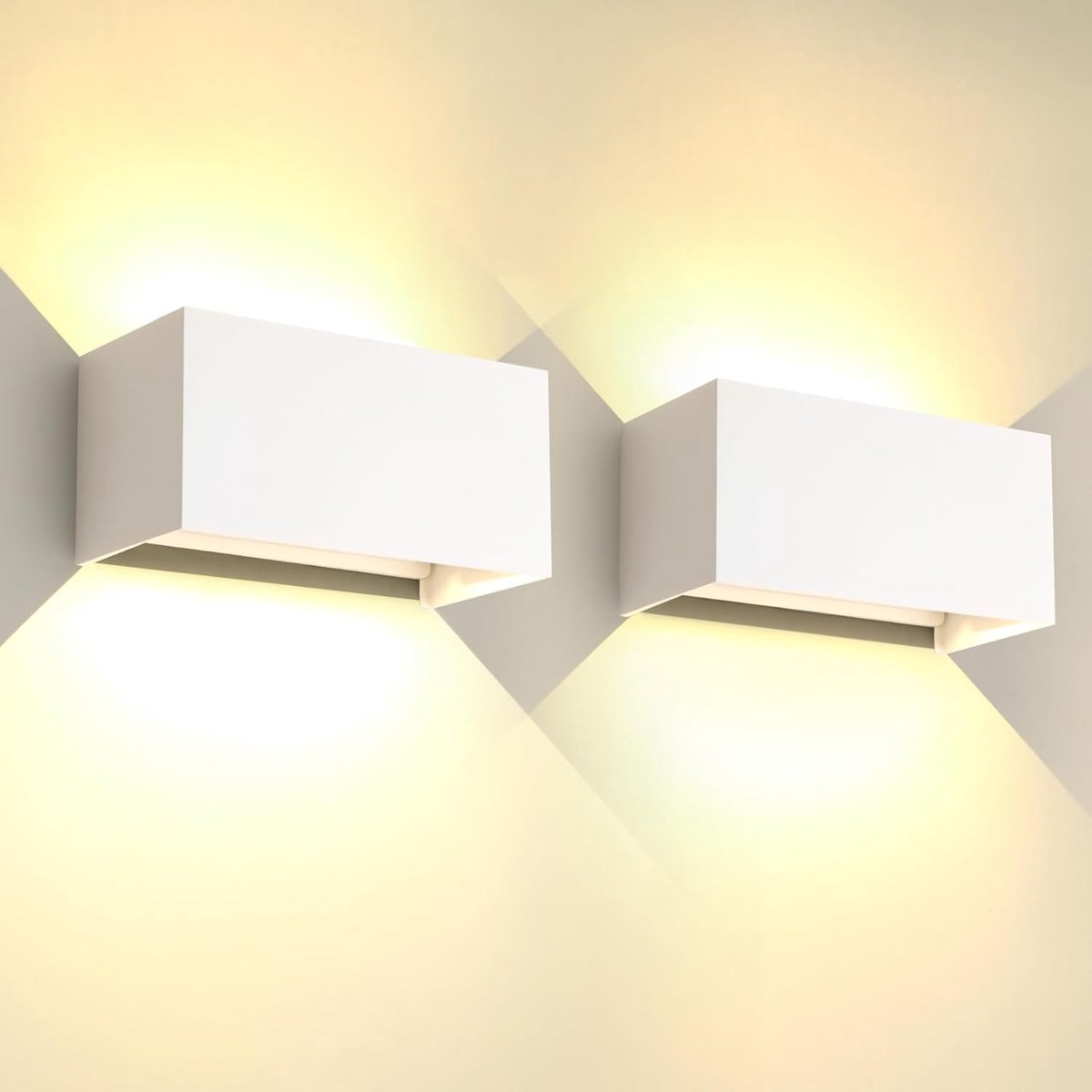 LED Wandlamp - Buitenlamp - Terras Verlichting - Verstelbare Lichthoek - 20x10x10cm - Wit 3000K
